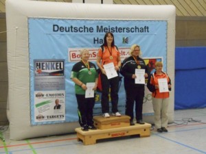 Heike Bumke Deutsche Meisterin Damen Ü50 Compound DBSV Halle 2016
